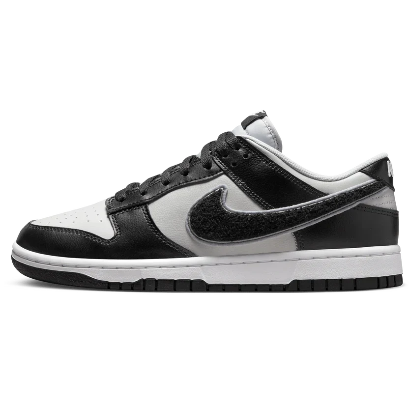 Nike Dunk Low 'Chenille Swoosh Black Grey'